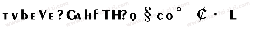 UWCF7F (BIG5) Regular字体转换